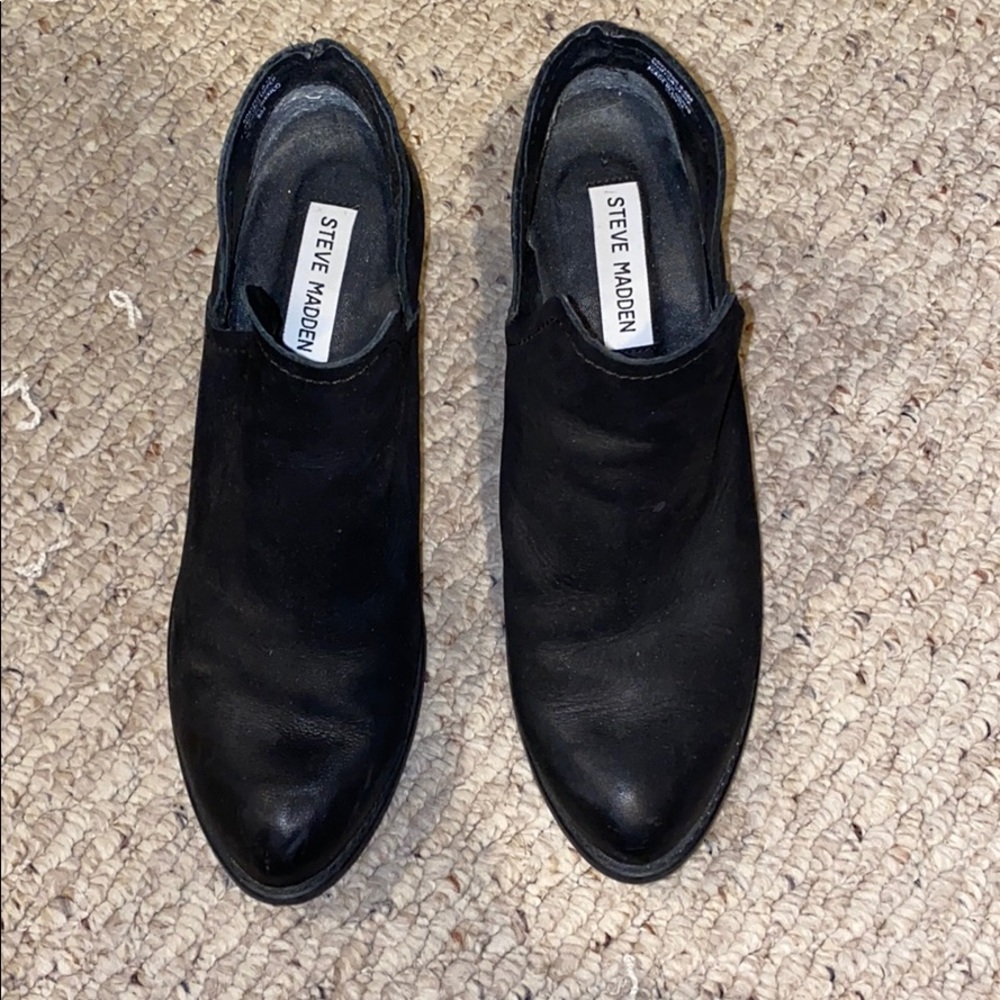 Steve madden black  ankle booties